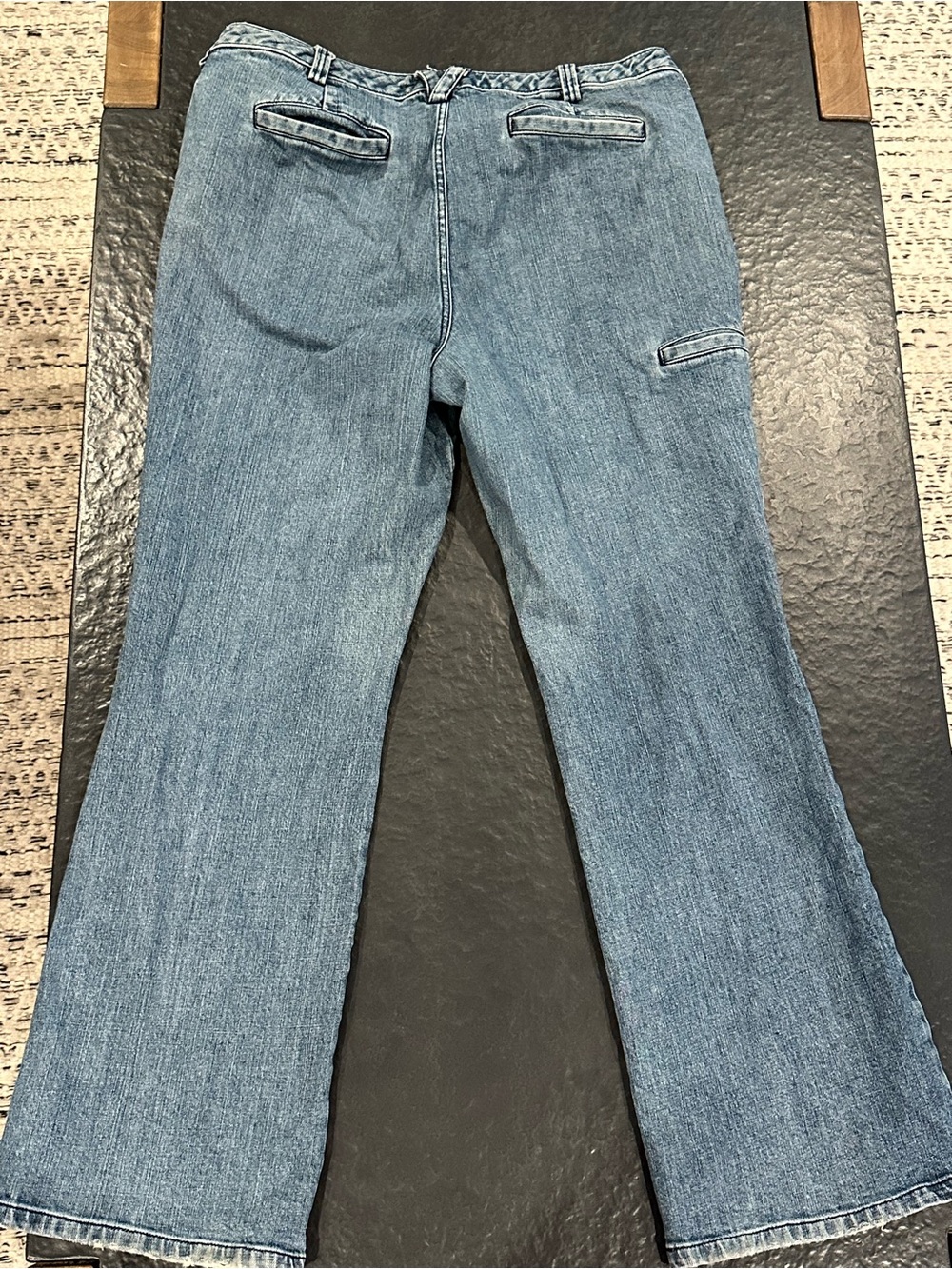 Duluth Trading Co Women's Boot Cut Jeans - Light Blue Denim